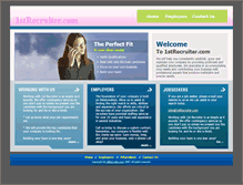 Tablet Screenshot of 1strecruiter.com